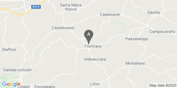 mappa Via Schiavoni, 23 - Filottrano (AN)  auto lungo termine a Ancona