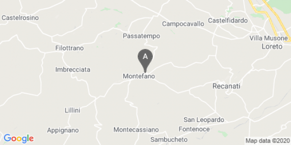 mappa Via Ezra Weston Loomis Pound, 19 - Montefano (MC)  auto lungo termine a Ancona