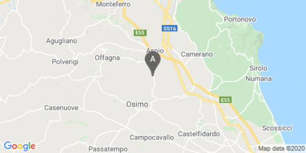 mappa Via Ancona, 67 - Osimo (AN)  auto lungo termine a Ancona