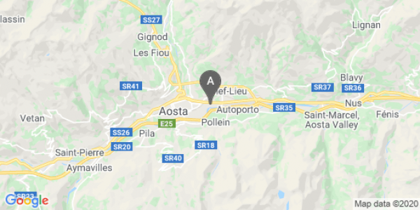 mappa Corso Ivrea, 128 - Aosta (AO)  auto lungo termine a Aosta