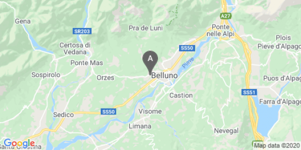 mappa 86, Via Rosselli Fratelli - Belluno (BL)  bici  a Belluno