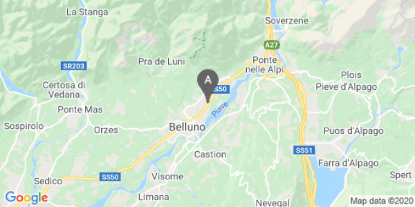 mappa 25, Via Tiziano Vecellio - Belluno (BL)  bici  a Belluno