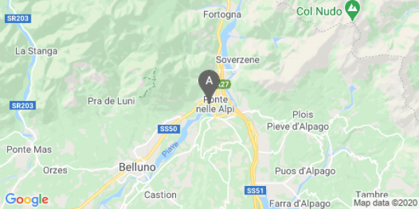 mappa 10, Via Quattro Aprile 1709 - Ponte Nelle Alpi (BL)  bici  a Belluno