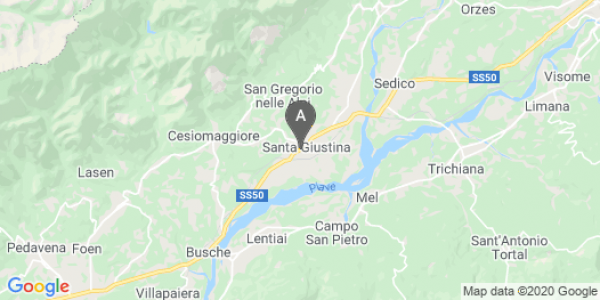mappa Via Feltre, 26 - Santa Giustina (BL)  bici  a Belluno