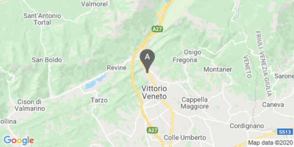 mappa Viale Cavour Camillo Benso Conte DI, 163 - Vittorio Veneto (TV)  bici  a Belluno