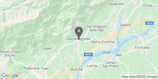 mappa Piazza Commercio, 13 - Cesiomaggiore (BL)  bici  a Belluno