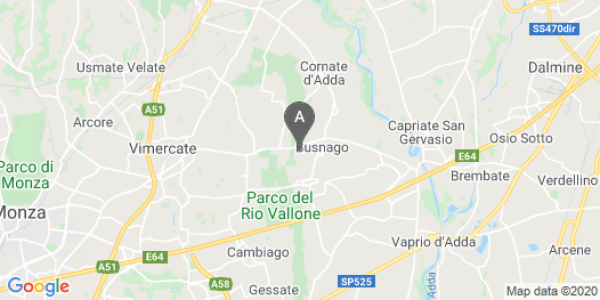 mappa Viale Delle Industrie, 5 - Ornago (MB)  auto lungo termine a Bergamo