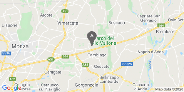 mappa Via Caduti Della Libertà, 12 - Cavenago Di Brianza (MB)  auto lungo termine a Bergamo