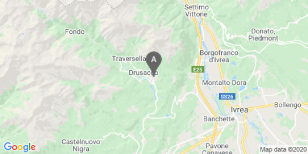 mappa Via Della Valle, 6/1 - Valchiusa (TO)  auto lungo termine a Biella