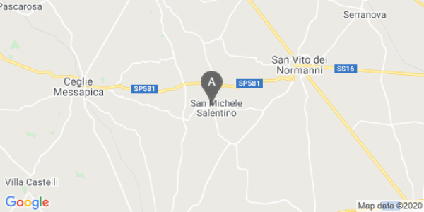 mappa Via Roma, 67 - San Michele Salentino (BR)  auto lungo termine a Brindisi
