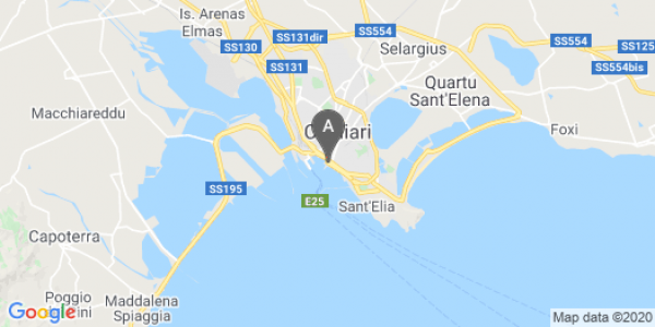mappa Piazza Attilio Deffenu, 13 - Cagliari (CA)  auto lungo termine a Cagliari