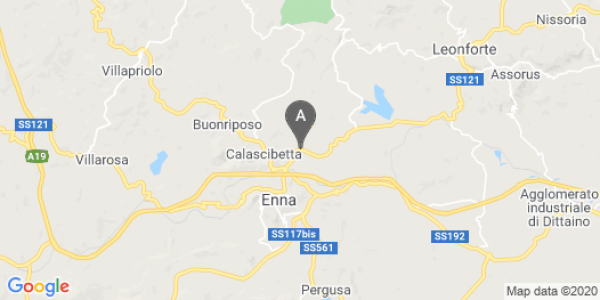mappa Strada Statale 121 - Enna (EN)  auto lungo termine a Caltanissetta