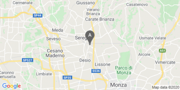 mappa Via L. Pontiggia, 12 - Seregno (MB)  auto lungo termine a Como