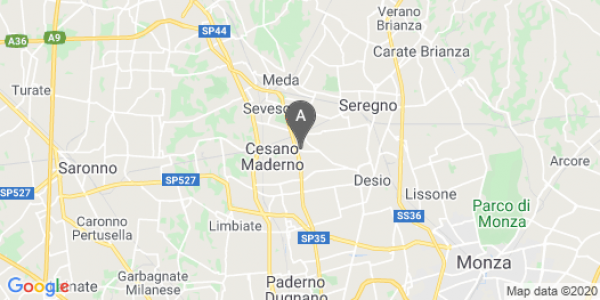 mappa Via Sant'Agostino, 9 - Cesano Maderno (MB)  auto lungo termine a Como