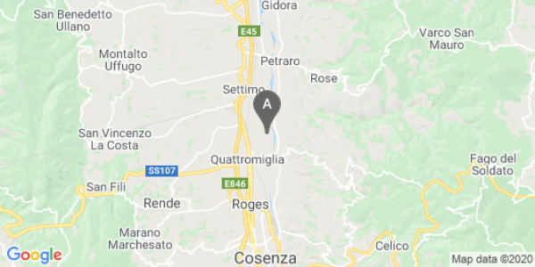 mappa Via Roald Amundsen, 65 - Rende (CS)  auto lungo termine a Cosenza