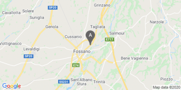mappa Viale Regina Elena, 134 - Fossano (CN)  auto lungo termine a Cuneo