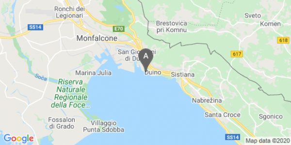 mappa Località Duino, 5/E - Duino Aurisina (TS)  auto lungo termine a Gorizia