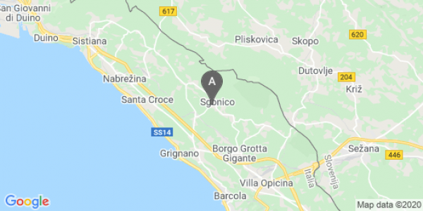 mappa Localit? Sgonico, 50 - Sgonico (TS)  bici  a Gorizia