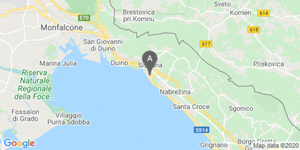 mappa Ss14 - Duino-Aurisina (TS)  bici  a Gorizia