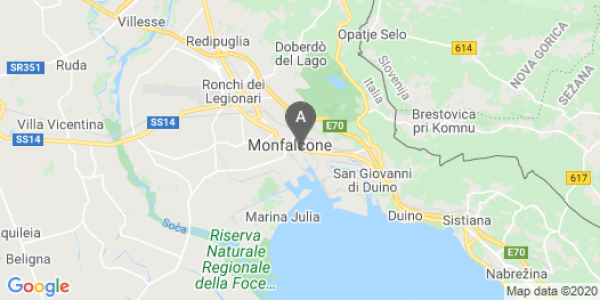 mappa 44, Via Boito Arrigo - Monfalcone (GO)  bici  a Gorizia