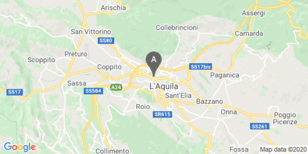 mappa Via San Gabriele Dell'Addolorata, 25 - L'Aquila (AQ)  auto lungo termine a L'Aquila