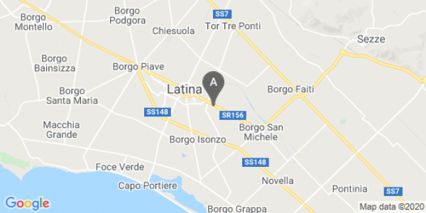 mappa Strada Statale Monti Lepini, 14 - Latina (LT)  auto lungo termine a Latina