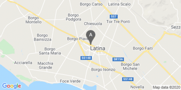 mappa Via Romagnoli, 120 - Latina (LT)  auto lungo termine a Latina