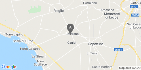 mappa Via Carlo Pisacane, 5 - Leverano (LE)  auto lungo termine a Lecce