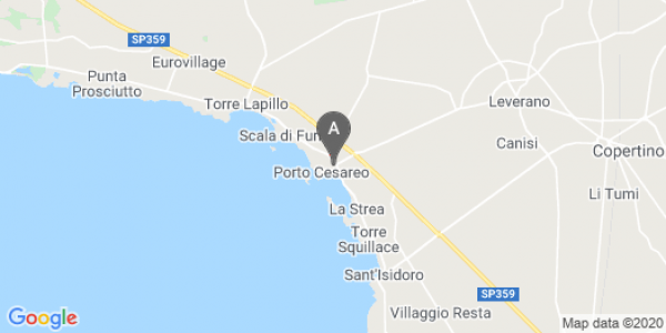 mappa Via Garibaldi, 221 - Porto Cesareo (LE)  auto lungo termine a Lecce