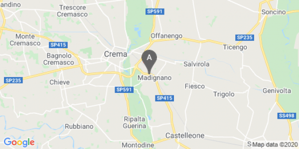 mappa Strada Provinciale Ex S.S. 415 Paullese, 20 - Madignano (CR)  auto lungo termine a Lodi