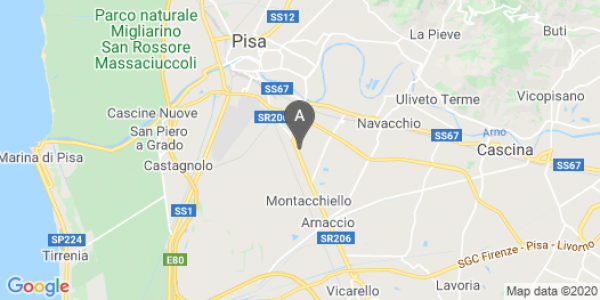 mappa Via Antonio Meucci, 1 - Pisa (PI)  auto lungo termine a Lucca