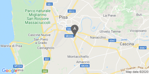 mappa Via Scornigiana, 44 - Pisa (PI)  auto lungo termine a Lucca