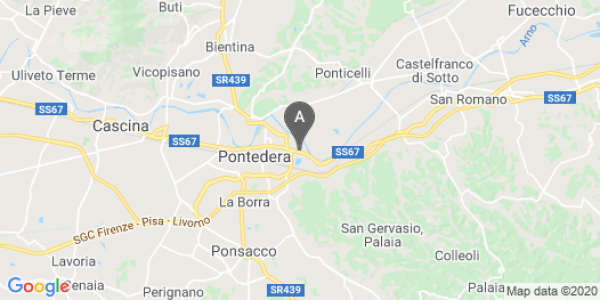 mappa Via Tommaso Edison, 9 - Pontedera (PI)  auto lungo termine a Lucca