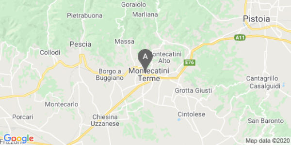 mappa Via Daniele Manin, 8 - Montecatini Terme (PT)  auto lungo termine a Lucca