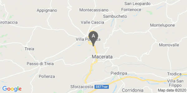 mappa Via Dei Velini, 231 - Macerata (MC)  auto lungo termine a Macerata