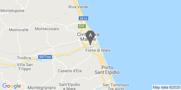 mappa Via Casone, 18 - Civitanova Marche (MC)  auto lungo termine a Macerata