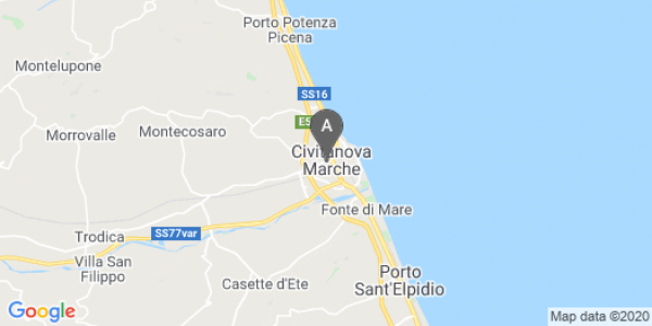 mappa Via Dante Alighieri, 88/90 - Civitanova Marche (MC)  auto lungo termine a Macerata