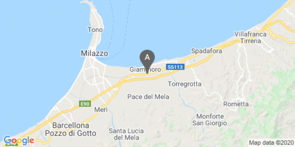 mappa Via Nazionale, 310 - Pace Del Mela (ME)  auto lungo termine a Messina