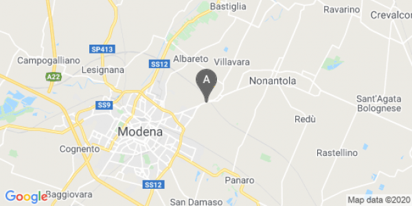 mappa Via Nonantolana, 1300 - Modena (MO)  bici  a Modena