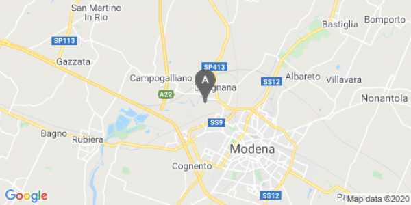 mappa Modena (MO)  bici  a Modena