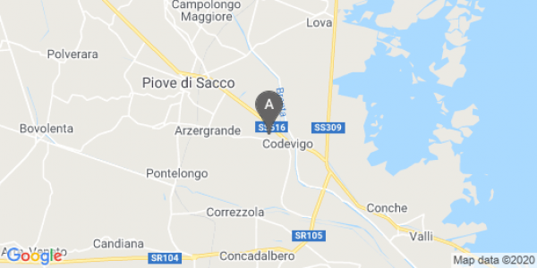 mappa 8, Via Dell' Artigianato - Codevigo (PD)  bici  a Padova