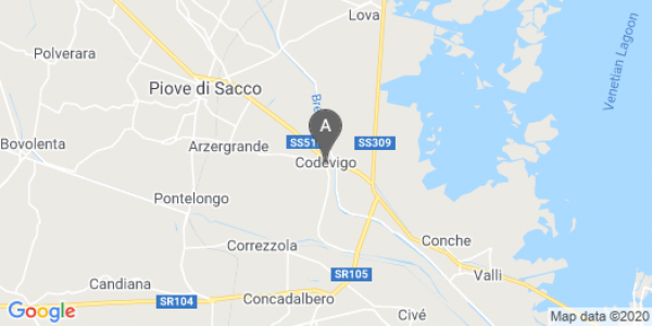 mappa Via Dell'Artigiano - Codevigo (PD)  bici  a Padova