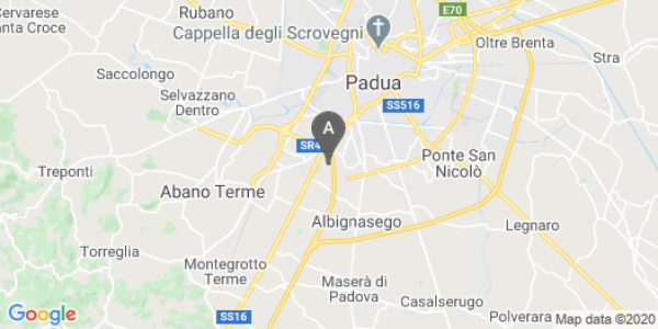 mappa Via Volta, 64 - Albignasego (PD)  auto lungo termine a Padova
