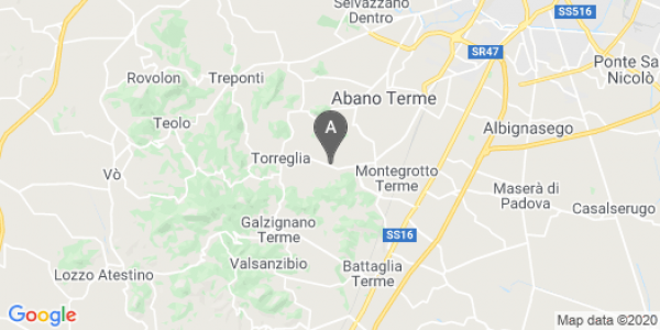 mappa Via Caposeda, 92 - Montegrotto Terme (PD)  auto lungo termine a Padova