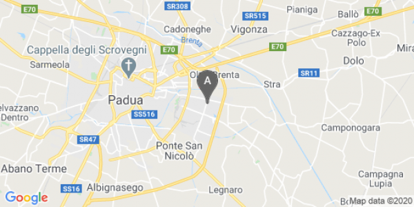 mappa 2, Via Lussemburgo - Camin (PD)  bici  a Padova