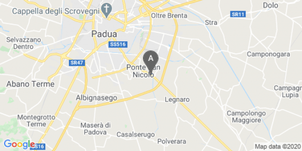 mappa Via G. Marconi, 38 - Ponte San Nicolò (PD)  bici  a Padova