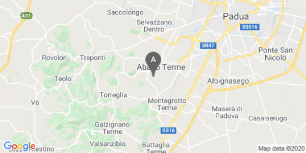 mappa 105, Via Marzia - Abano Terme (PD)  bici  a Padova