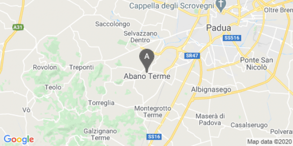 mappa 33, Via Arrunzio Stella - Abano Terme (PD)  bici  a Padova