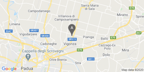 mappa 49, Via Arno - Mellaredo (VE)  bici  a Padova