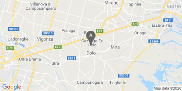 mappa Via Provinciale Sud, 33 - Pianiga (VE)  bici  a Padova